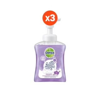 Dettol โฟมล้างมือ แอนตี้แบคทีเรีย สูตรวานิลลาออร์คิด 250 มล. x 3 ขวด