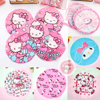 หมวกอาบน้ำ Sanrio หมวกคลุมผม ลายการ์ตูนลิขสิทธิ์ คิดตี้ พร้อมส่ง‼️