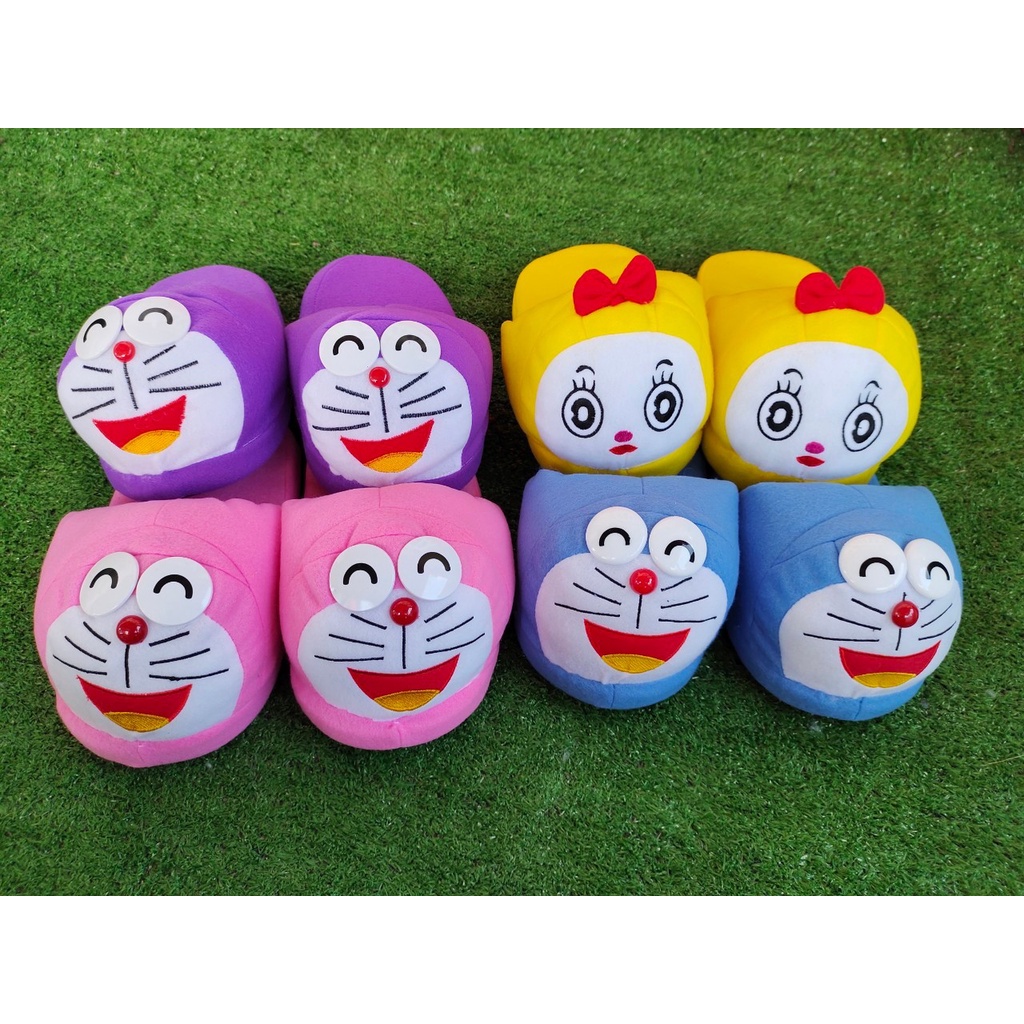 รองเท้าใส่เดินในบ้านฟรีไซผู้ใหญ่รองเท้ายาว9.5นิ้วใส่ได้ไม่เกินเบอ40 ลายแก็งโดเรม่อน