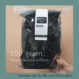 กระดาษฝอย ถุงละ 100 กรัม "สีดำ (แมท/ด้าน)~Black”