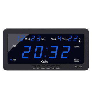 นาฬิกาดิจิตอล LED DIGITAL CLOCK รุ่น2158 นาฬิกาเสียบในรถ มีสายสำหรับเสียบบนรถยนต์