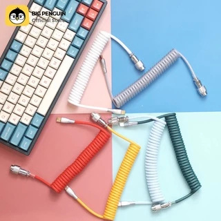 [โค้ดคุ้มลด 20%] Bigpenguin Coiled Cable 8K สำหรับ Mechanical Keyboard สายคีย์บอร์ด USB C to A สายถัก Custom 8K Magnetic