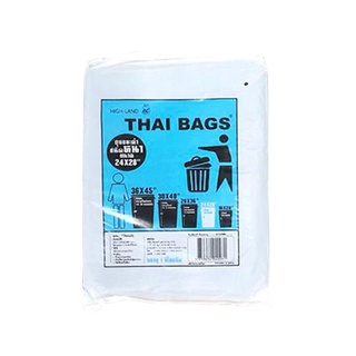 ถุงขยะ 1 กก. ขนาด 24 x 28 นิ้ว สีดำ ถุงขยะ Garbage bag 1 kg. Size 24 x 28 inches. Black.