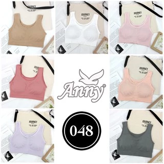 ชุดชั้นใน Anny รุ่น048 เสื้อใน ทรงเสื้อกล้าม แบบสวม บราไร้โครง เนื้อผ้านุ่ม ใส่สบาย