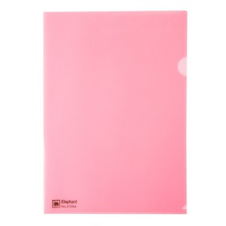 แฟ้มซองพลาสติก A4 สีแดง (แพ็ค12เล่ม) ตราช้าง 410/A4 Plastic Envelope, Red (Pack of 12 books) Elephant Brand 410