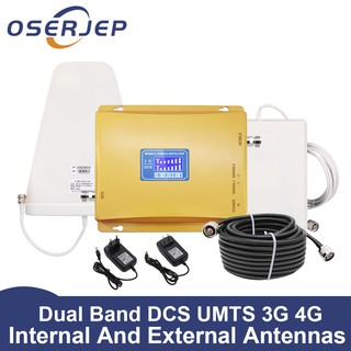 3G UMTS 4 G LTE 1800 MHz 2100 MHz Dual Band Mobile Phone Signal Booster Repeater