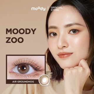 moody Quarterly Disposable Color Contact Lens AIR GROUNDHOG (0.00 and -1 to -8)  - moody Zoo