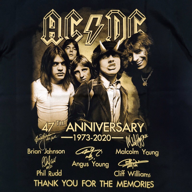 เสื้อวง AC/DC เสื้อยืดวง ACDC เสื้อวงร็อค acdc | Shopee Thailand