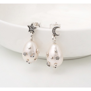 AR-Kang Collection***ต่างหูPearl, White Cz(เงินแท้92.5%)