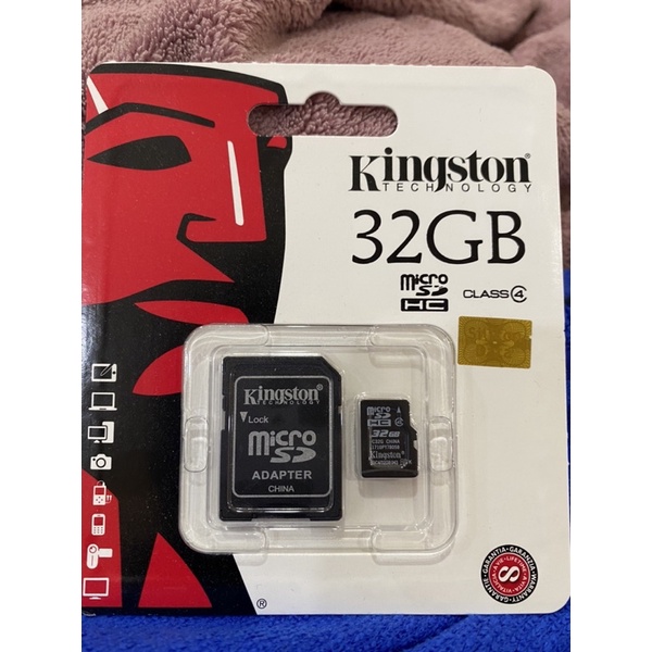 Kingston Memory Micro SD Card Class 4 - 32GB with Adapter ของแท้ 100%