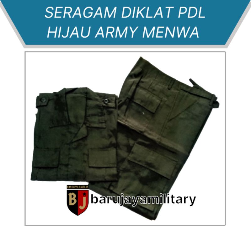 HIJAU ARMY สีเขียว PDL DIPSLAT UNIFORM สําหรับนักเรียน