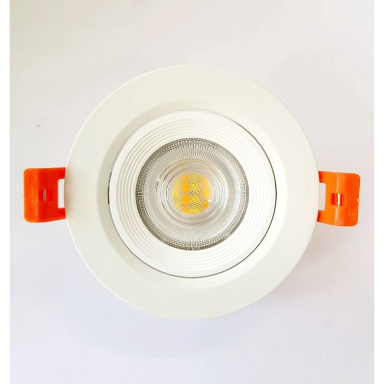 LAMPTAN โคมฝังผ้า LED 7w รุ่น Colour Choice 220V ปรับหน้าได้ โคมดาวน์ไลท์ 3แสงใน1โคม spotlight