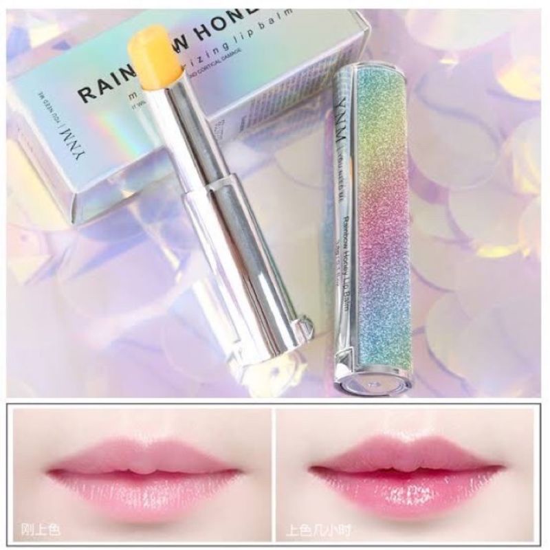 พร้อมส่ง YNM rainbow honey moisturizing lip balm ลิปบาล์มแฝดดิออร์Diorจากเกาหลี