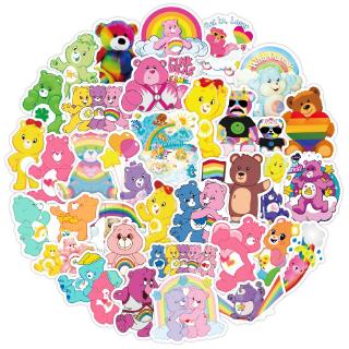 Care Bears สติกเกอร์กันน้ำรูปแบบที่แตกต่างกัน, 50 ชิ้น