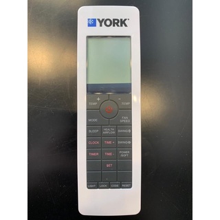 รีโมท แอร์York Remote controller for YKHFXC009-024 สำหรับรุ่น YKHFXC009BBMF-FX Part: 001H0401314KN