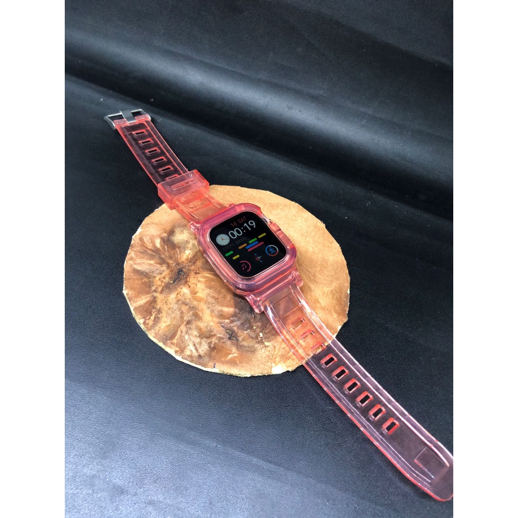 สายนาฬิกาข้อมือ แบบใส สําหรับ Applewatch ขนาด 38 มม. 40 มม.