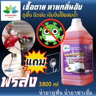 น้ำยาฆ่าเชื้อ น้ำยาถูพื้น 3.8ลิตร แถม ตะขอติดผนัง Disinfectant liquid น้ำยาฆ่าเชื้อโรค น้ำยาถูพื้นฆ่าเชื้อโรค