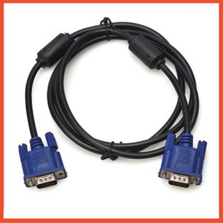 VGA Cable สายยาว 1.5 เมตร M/M (หัวสีน้ำเงิน/สายสีดำ)