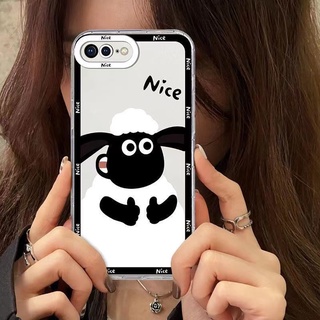 เคสมือถือ แบบนิ่ม ลายแกะ สีขาวดํา ป้องกันเลนส์ สําหรับ VIVO Y53S Y51 Y51A Y31 2021 Y33S Y21S Y21 Y52 Y72 5G Y15S Y15A Y20 Y20i Y12S Y12A Y20s G Y30 Y50 Y30i Y12 Y15 Y17 U10