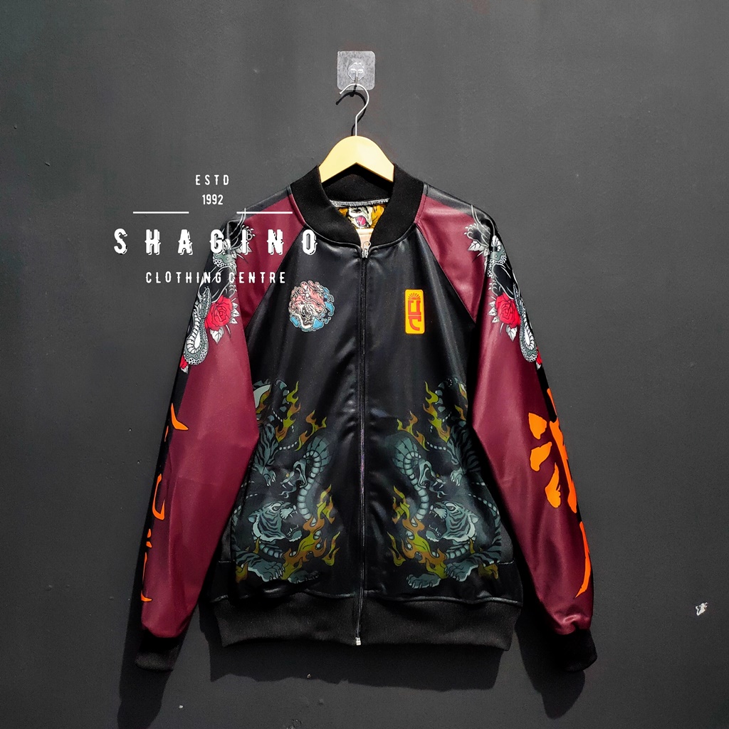 ชาจิโน่ | เสื้อแจ็คเก็ต Sukajan ล่าสุด / เสื้อแจ็คเก็ต Sukajan ของญี่ปุ่น / เสื้อแจ็คเก็ต Murayama S