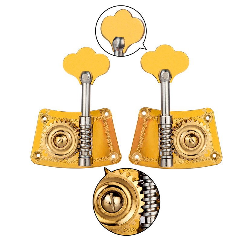 NAOMI Upright Bass Single Tuner Machine Bass Pegs Brass