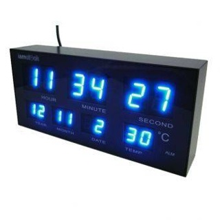 นาฬิกาดิจิตอล iamclock LED Calendar Wall Clock 51566B