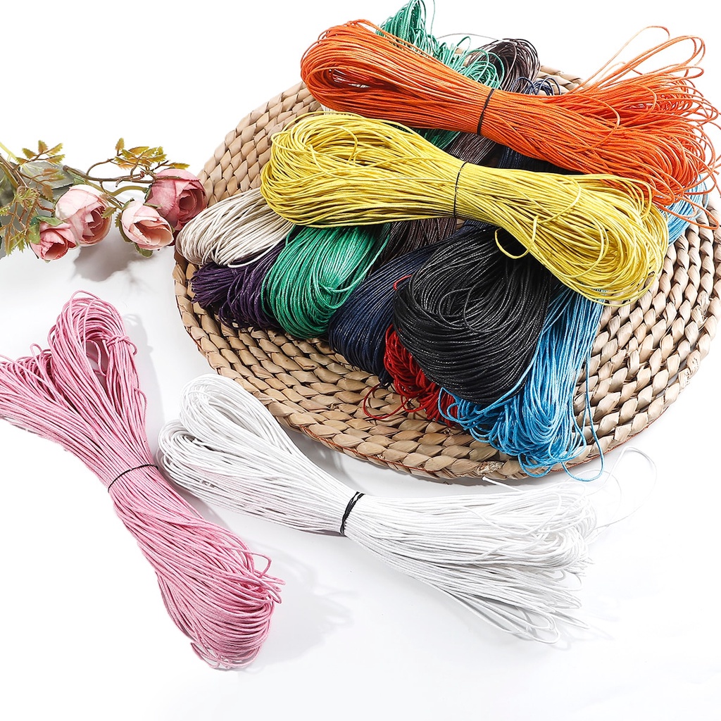 สายคล้องคอเชือกลูกปัดสําหรับสร้อยคอและสร้อยข้อมือ 60 เมตร 1 มม. Diy ราคา ถูกที่สุด ดีลบีเคเค