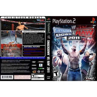 WWE SmackDown vs. Raw 2011 แผ่นเกมส์ PS2