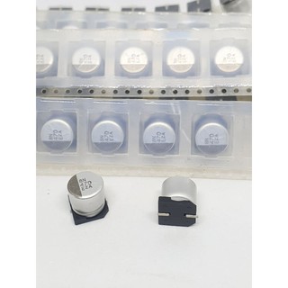 capacitor กระป๋องเงิน smd 470uf50v 470uf 35v 16v 10v