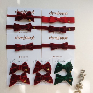 โบว์กำมะหยี่แดงตรุษจีน