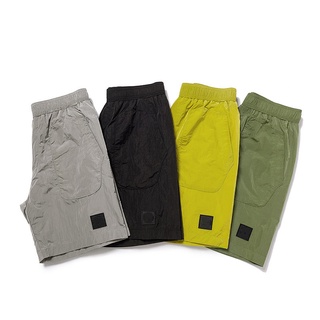 PALAIS 21SS 2029 Stone Island Nylon Mens Shorts เสื้อยืด 7th street ผู้ชาย Loose Couple Woven High Street Mesh Shorts