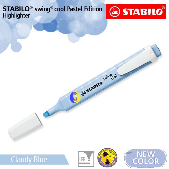 STABILO Swing Cool Pastel Cloudy Blue / Sky Blue Highlighter