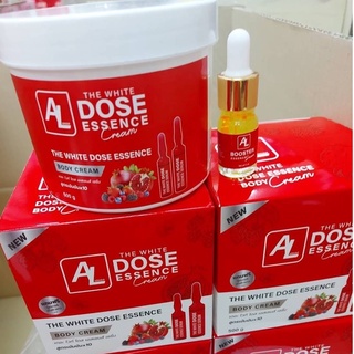 ครีมโดสผลไม้รวมบำรุงผิวกาย AL  The White Dose Essence  Body Cream 500g.แถมเซรั่ม1ชิ้น