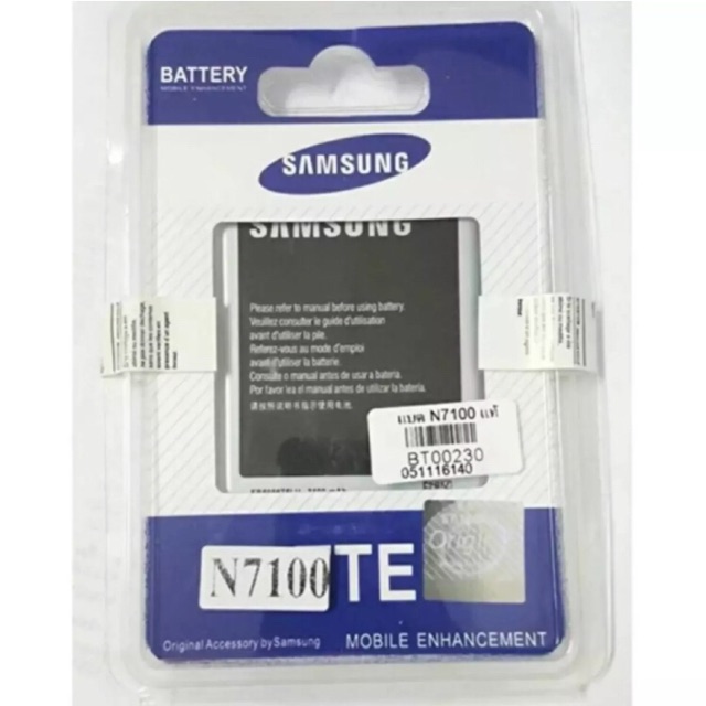 แบตเตอรี่ Samsung Note2 (N7100) Battery 3.8V 3100mAh งานแท้ คุณภาพสูง ประกัน6เดือน แบตNote2 แบตซัมซุงโน๊ต2
