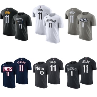 เสื้อยืดพิมพ์ลายแฟชั่นเสื้อยืด เสื้อกีฬาบาสเก็ตบอล พิมพ์ลาย Nba NIKE Gametime Brooklyn 11 Kyrie Irving แฟชั่นสําหรับผู้ช