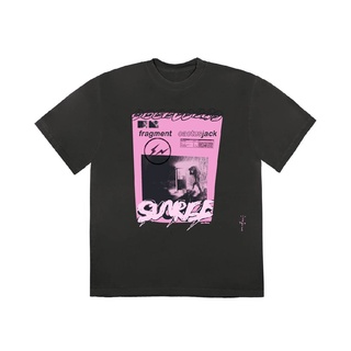 Travis Scott Cactus Jack x Fragment Pink Sunrise Tee (BLACK)