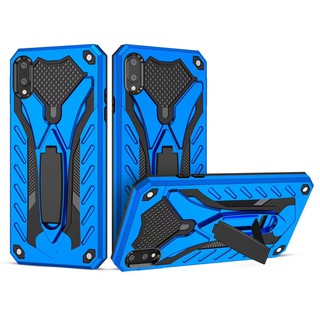 ส่งจากไทย Case Samsung galaxy A02 เคสหุ่นยนต์ Robot case เคสไฮบริด มีขาตั้ง เคสกันกระแทก TPU CASE Fashion Case 2020