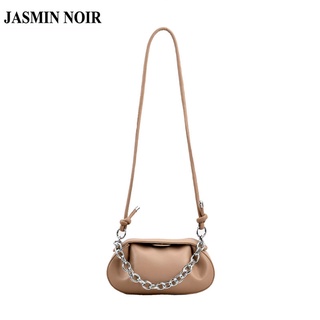 Jasmin NOIR กระเป๋าสะพายข้าง หนัง PU สายโซ่ สําหรับผู้หญิง