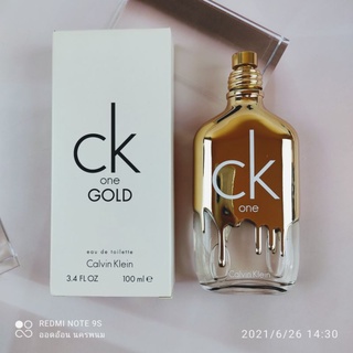 Tester CALVIN KLEIN CK ONE GOLD EDT 100ML