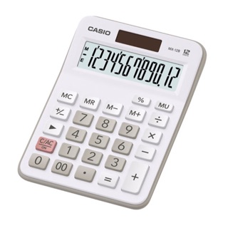 [ลด15% โค้ด PMB0103] เครื่องคิดเลข CASIO MX-12B สีขาว ของแท้ประกัน CMG
