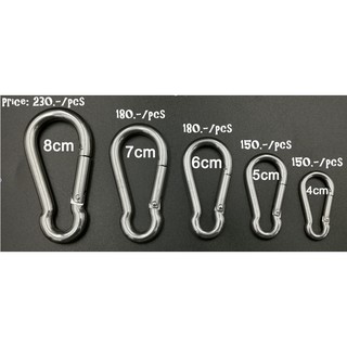 Carabiner Hook 316 ตะขอเกี่ยวของอเนกประสงค์ สำหรับใช้กับน้ำทะเล เกรดอย่างดี