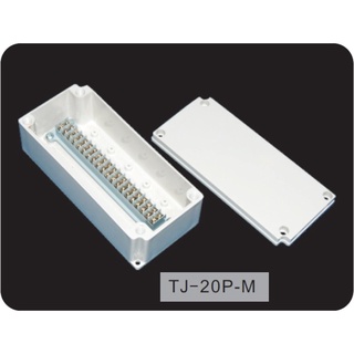 TJ-20P-M : Terminal Block Box IP66 (กล่องพลาสติก พร้อมเทอร์มินอลบล็อก)TIBOX , Size : 100x223x75 mm.