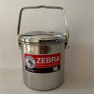 Zebra หม้อหูหิ้ว Auto Lock สแตนเลส ตราหัวม้าลาย