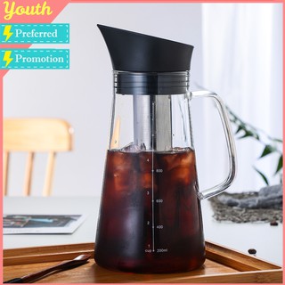 🚚ส่งจากกรุงเทพ☕Cold brew ดริปกาแฟ หม้อต้มกาแฟ Cold brew coffee maker หลายทางเลือก 700ml/800ml/1000ml/1200ml/1300ml