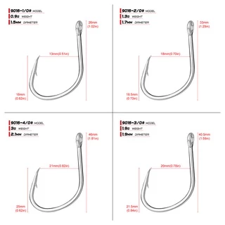 [พร้อมส่ง] ตะขอดีบุก เนื้อแมตต์ 1/0 สําหรับตกปลาน้ําเค็ม 20 ชิ้น ตะขอเบ็ดตกปลา เหล็กคาร์บอน ความแข็งแรงสูง