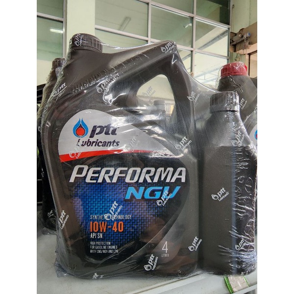 น้ำมันเครื่อง ปตท NGV 10W-40 4+1ลิตร (เบนซิน)