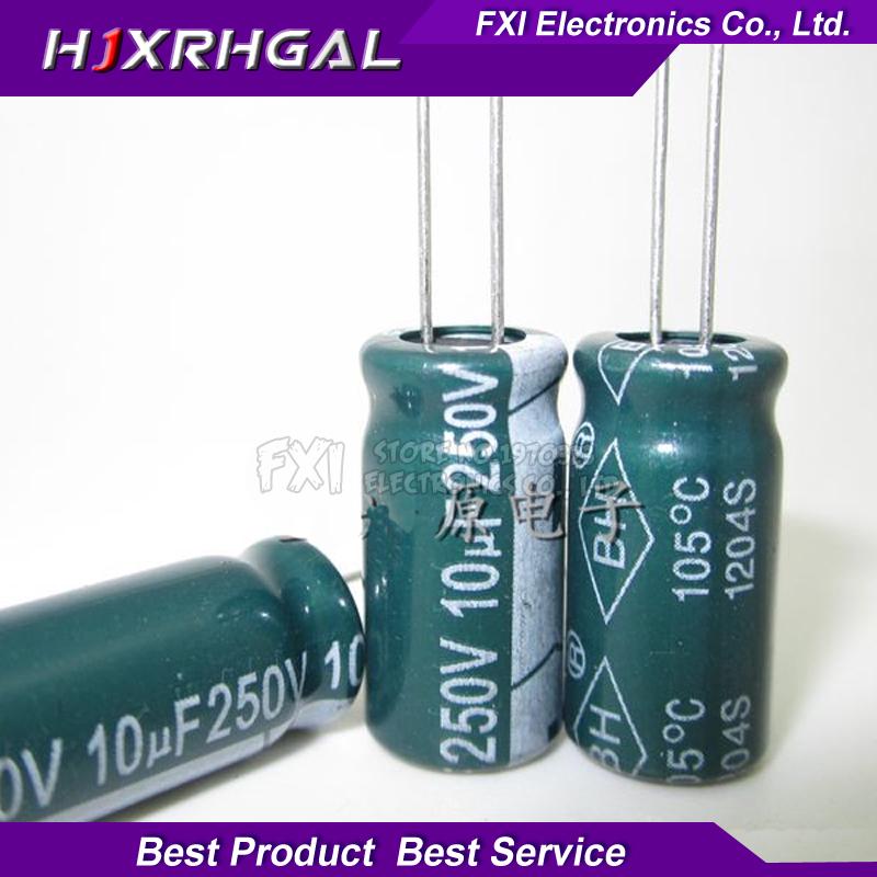 50PCS 250v10uf 10uf250v 8*16 250v 10uf 8x16 Electrolytic Electrolytic capacitor