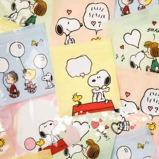 ถุงซิปล็อค ลายการ์ตูน Snoopy น่ารัก เรียบง่าย สําหรับใส่ลูกสุนัข