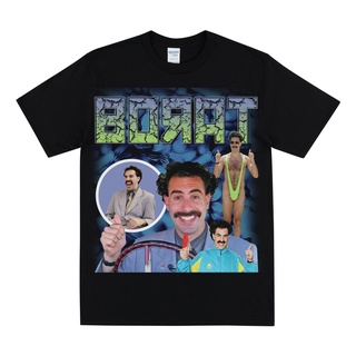 เสื้อยืดลําลอง แขนสั้น พิมพ์ลายการ์ตูนตลก Borat Tribute สําหรับผู้ชาย และผู้หญิงสามารถปรับแต่งได้