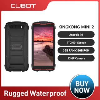 Cubot KingKong MINI 2 Rugged Waterproof Phone Android 10 3GB+32GB 13MP Camera MINI Phone 4QHD+ Screen 4G LTE Cellphone